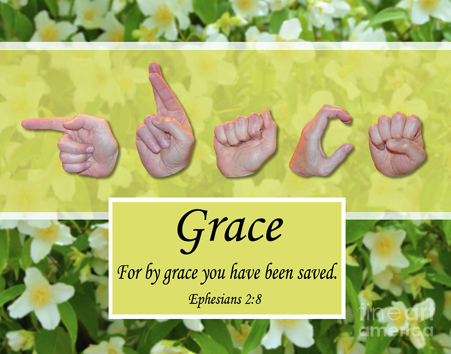 Christian Photograph - By Grace by Masters Hand Collection Christian Photograph - By Grace by Masters Hand Collection