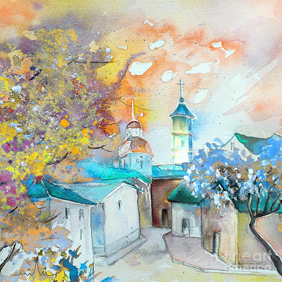 By Teruel Spain 03 Painting by Miki De Goodaboom