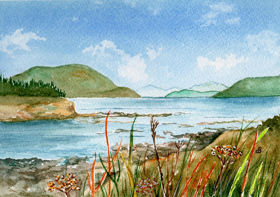 Flower Painting - By The Bay  by Brenda Owen