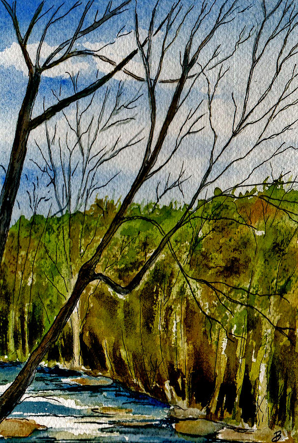 By The Brook Painting