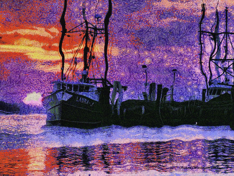 By The Dawns Early Light  Mixed Media by Richard Worthington
