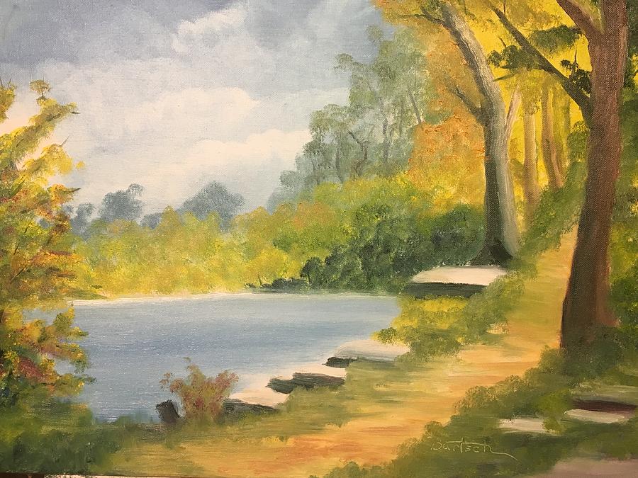 By the Lake Painting by David Bartsch