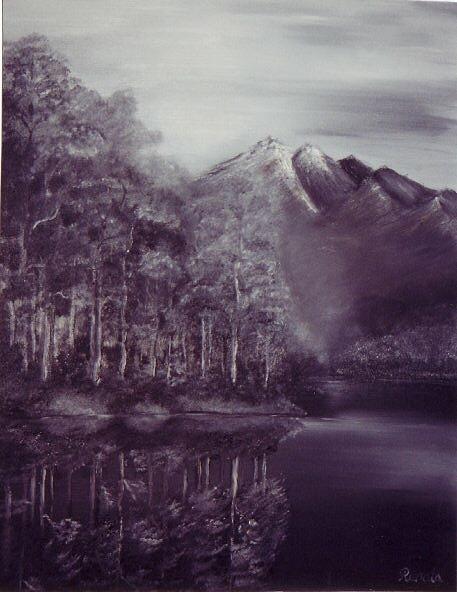 By the Lake Painting by Renata Bosnjak