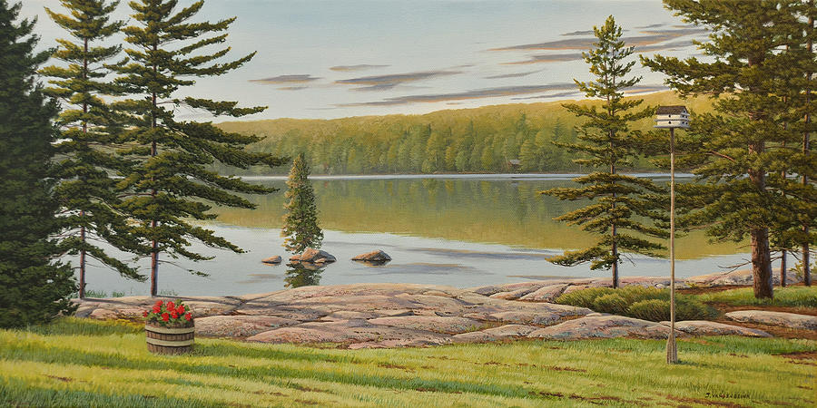 By The Lakeside Painting by Jake Vandenbrink