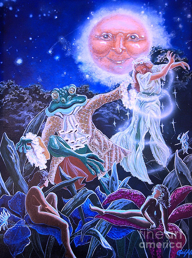 By the Light of the Moon Painting by Gail Allen