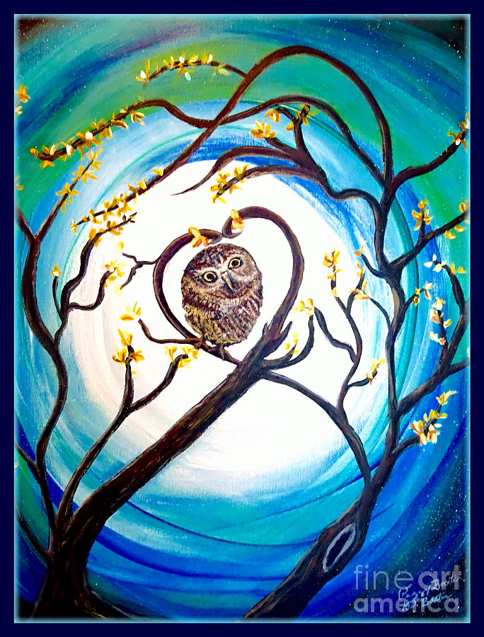 By the Light of the Moon I Will Find You Painting by Kimberlee Baxter