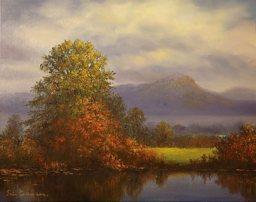 Nature Painting - By The River 4 by Sean Conlon