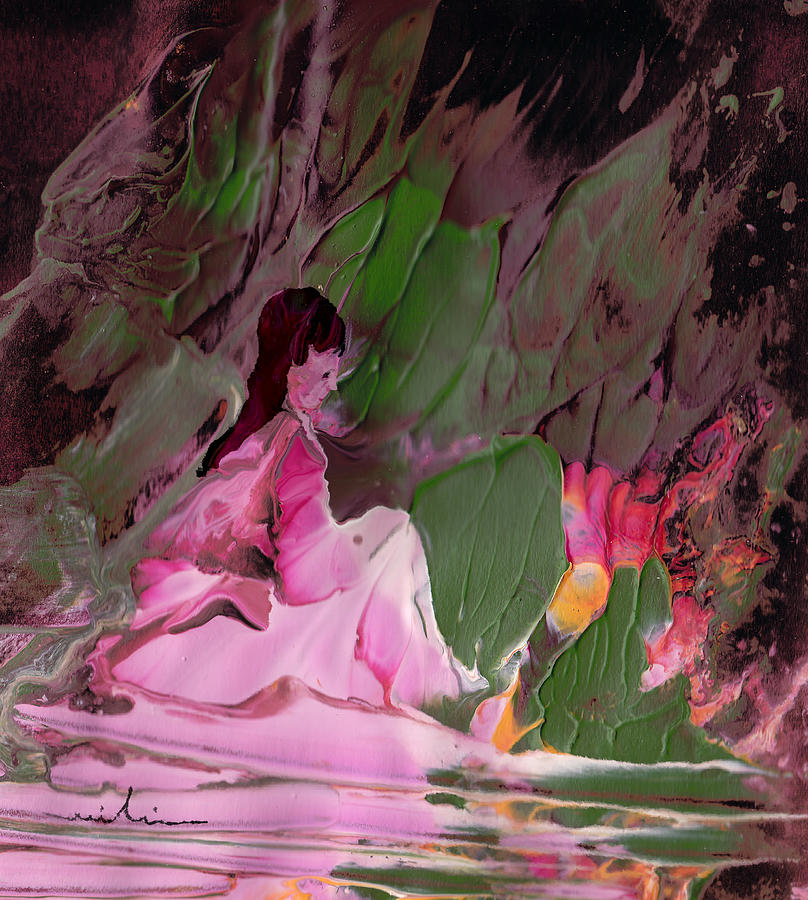 Fantasy Painting - By The River Piedra I Sat Down And Wept by Miki De Goodaboom