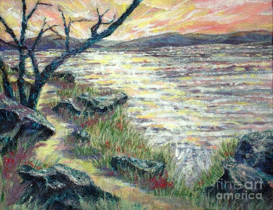 By the Sea Painting by Gail Allen