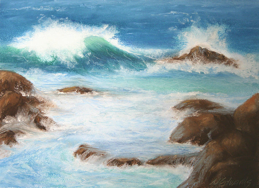 Landscape Pastel - By the Sea by Marna Edwards Flavell