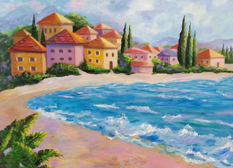 By the Sea Painting by Rosie Sherman