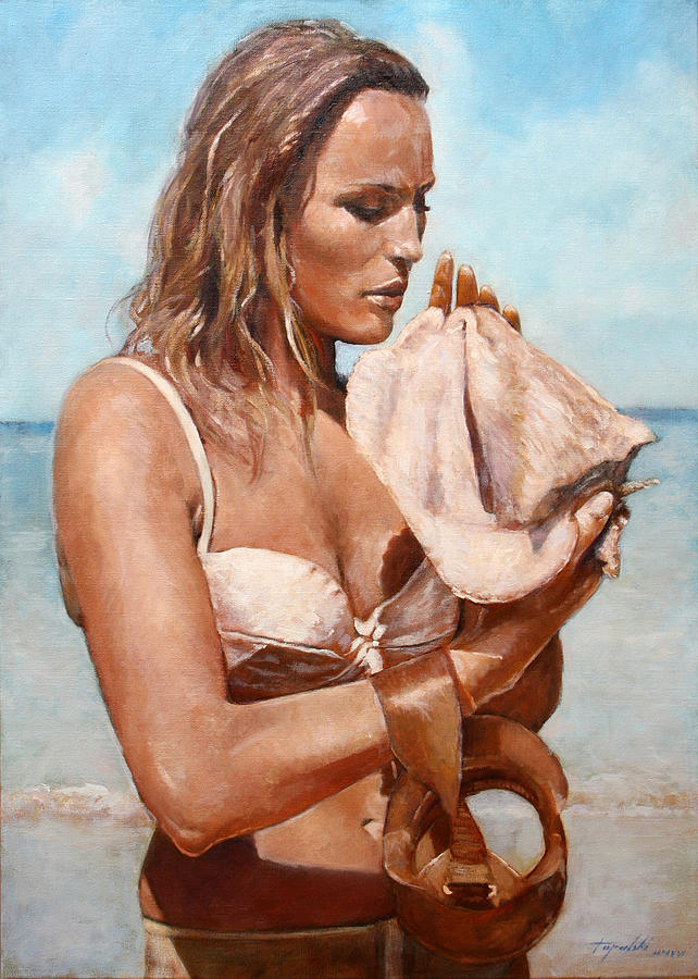 Summer Painting - By the Seaside by Darko Topalski