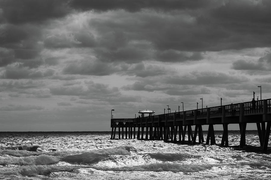 Pier Photograph - By the storm by Mayra Pau