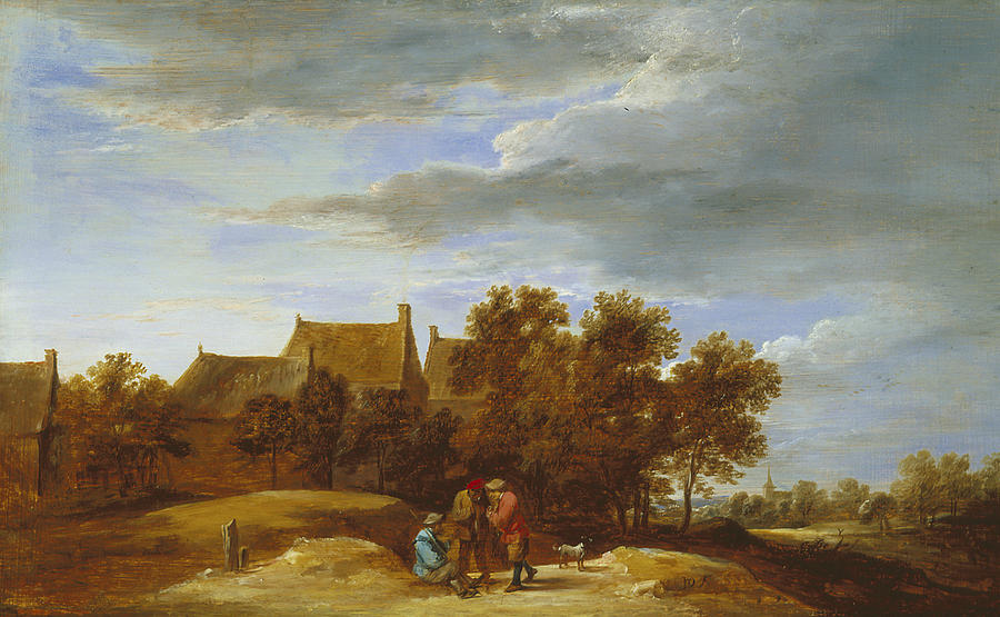 Tree Painting - By the Wayside by David Teniers the Younger