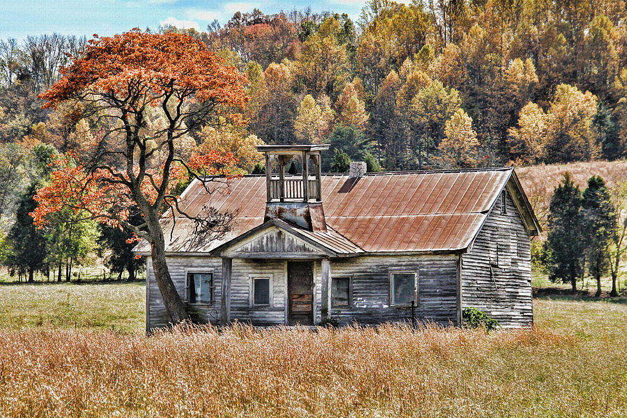 Bygone Days - Old Schoolhouse Photograph by HH Photography of Florida