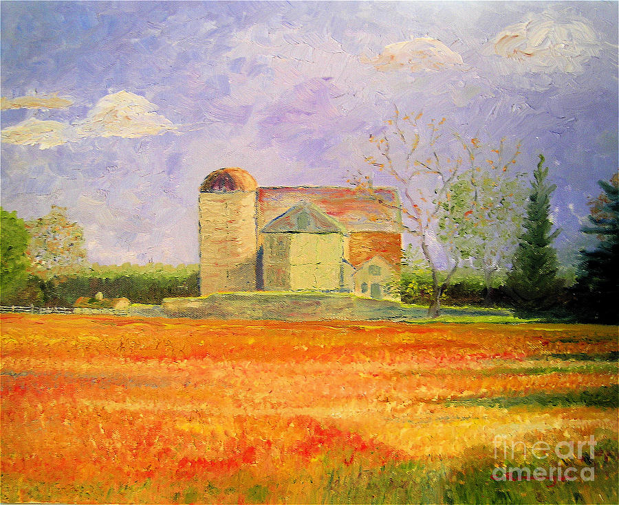 Byoak Farm Painting by Cindy Roesinger