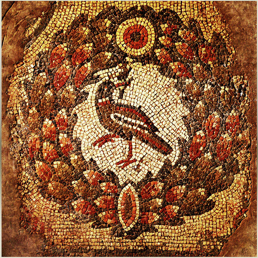 Byzantine Bird Digital Art by Asok Mukhopadhyay