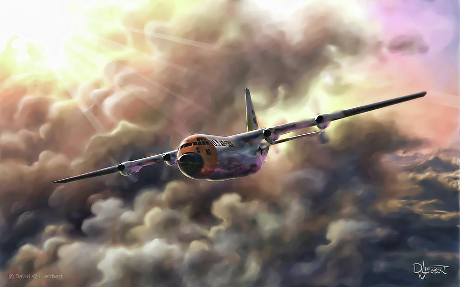 C-130 Hercules Painting by David Luebbert