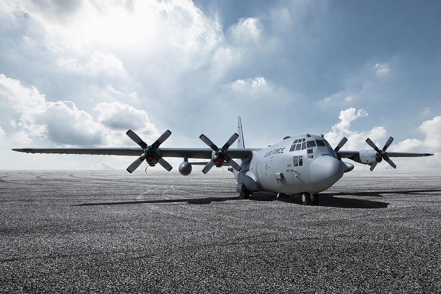 C-130 Hercules Digital Art by Peter Chilelli
