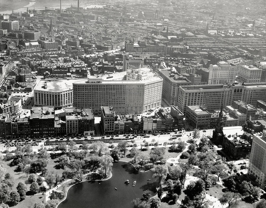 C. 1930 Aerial view of Boston  Photograph by Historic Image
