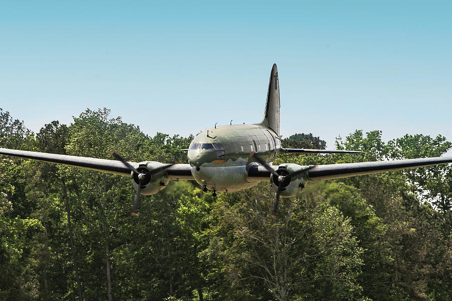 C-46 Commando Head-on Photograph by Erik Simonsen