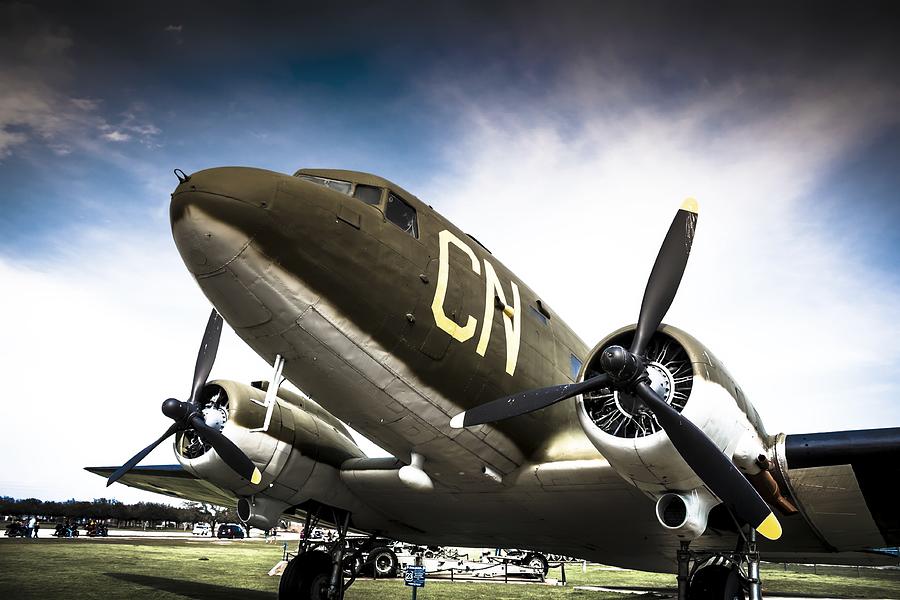 Vintage Photograph - C-47D Skytrain by Debra Forand