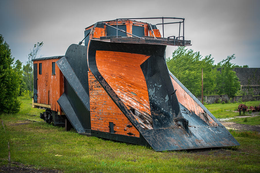 C and H Railroad Snowplow Photograph by Paul Freidlund