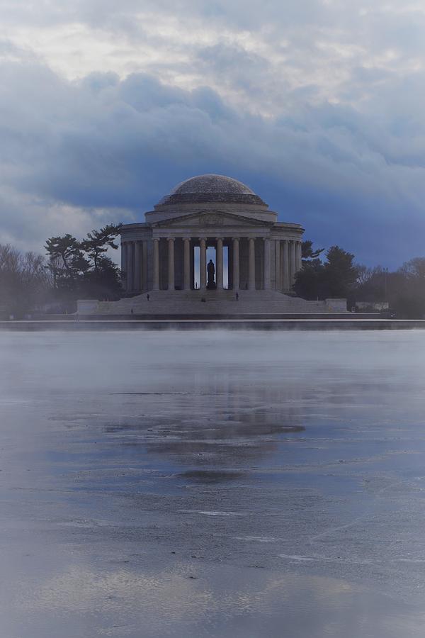 Foggy Thomas Jefferson Photograph by Mark Mitchell