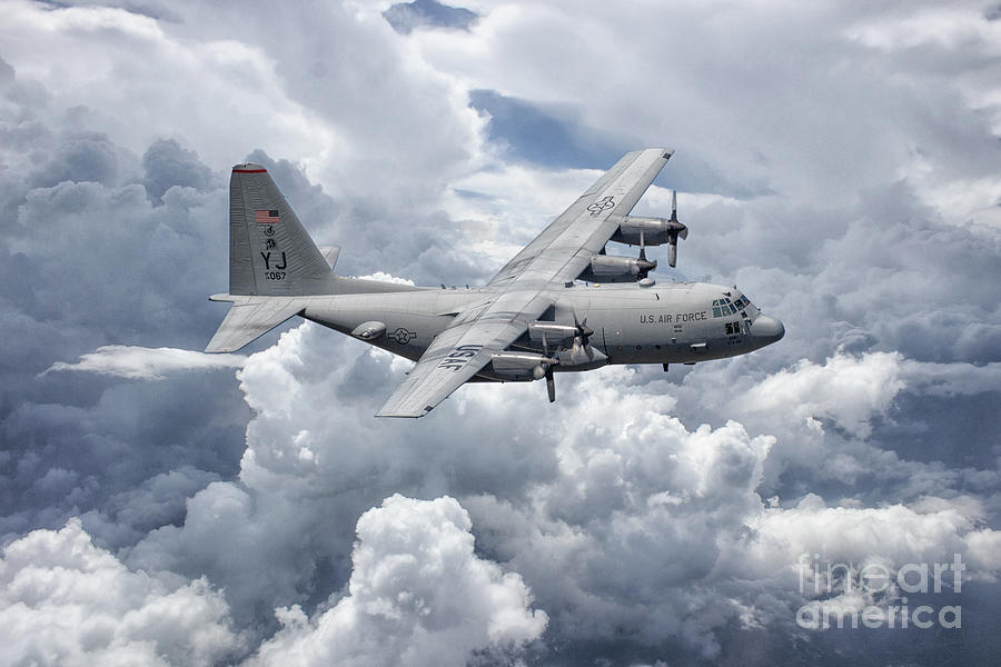 C130 36th Airlift Digital Art by Airpower Art