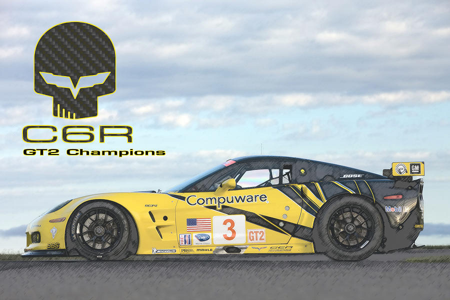 C6R Gt2 Champions Mixed Media by Darrell Foster