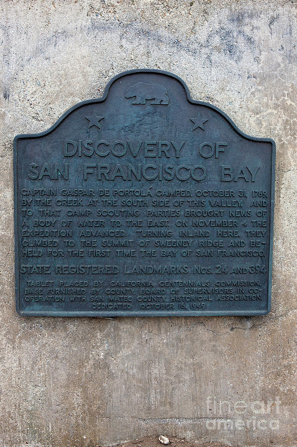 CA-24-394 Discovery of San Francisco Bay Photograph by Jason O Watson