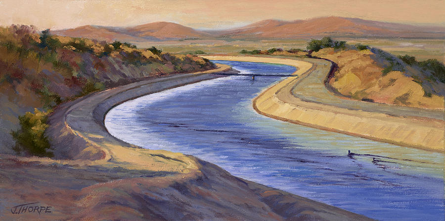 CA Aqueduct 2 Painting by Jane Thorpe