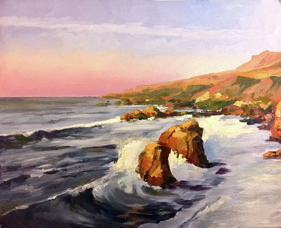 CA Coast Painting by Vlad Duchev | Fine Art America