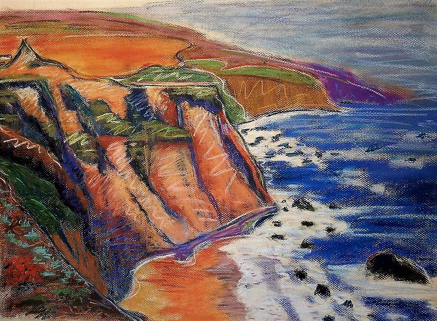 Beach Pastel - CA Coastal Sketch by Gary Coleman