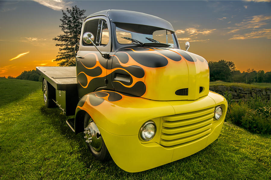 Transportation Photograph - Cab Over Ford by Paul Barkevich