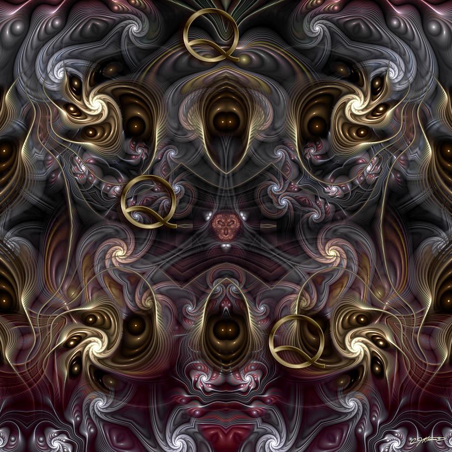 Cabalistic Symmetry of Q Digital Art by Casey Kotas