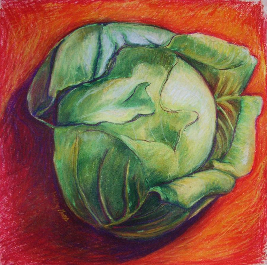 Cabbage Painting by Hillary Gross - Fine Art America