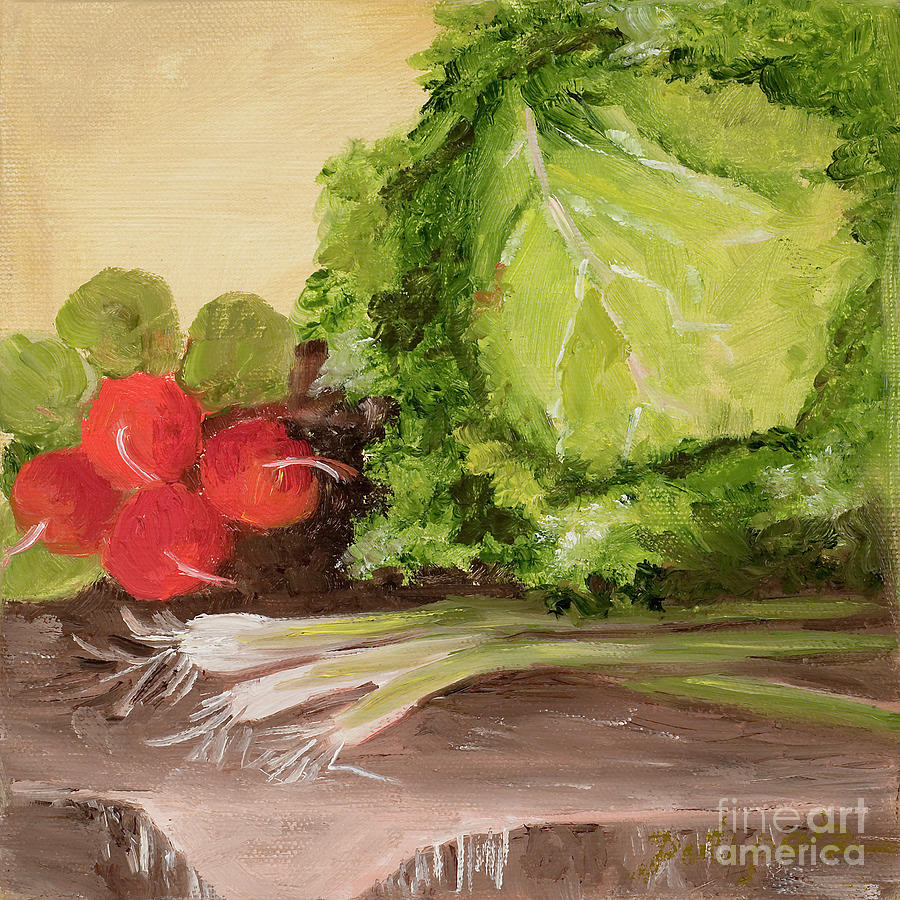 Cabbage Painting by Pati Pelz