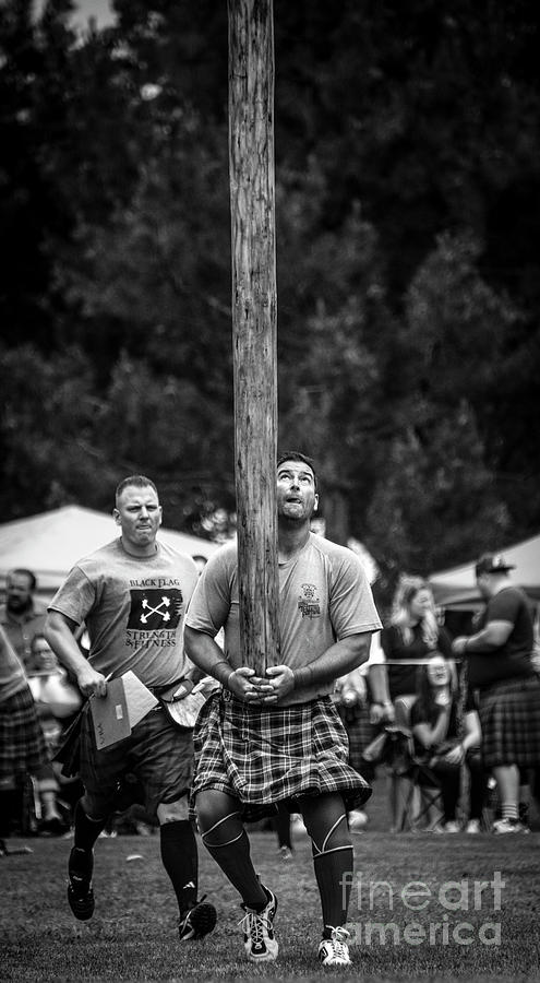 Caber Toss - Scottish Festival and Highland Games Photograph by Gary Whitton