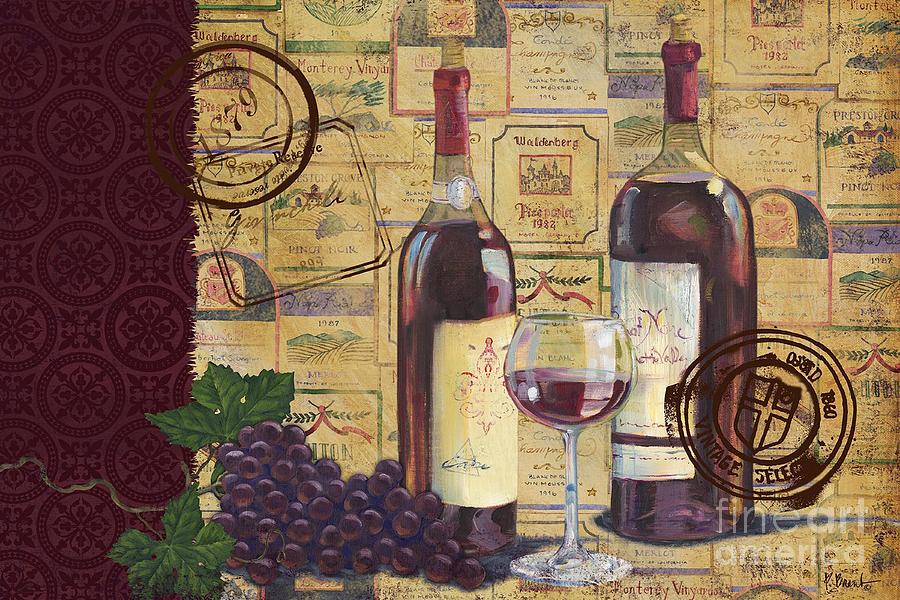 Wine Painting - Cabernet Valley by Paul Brent