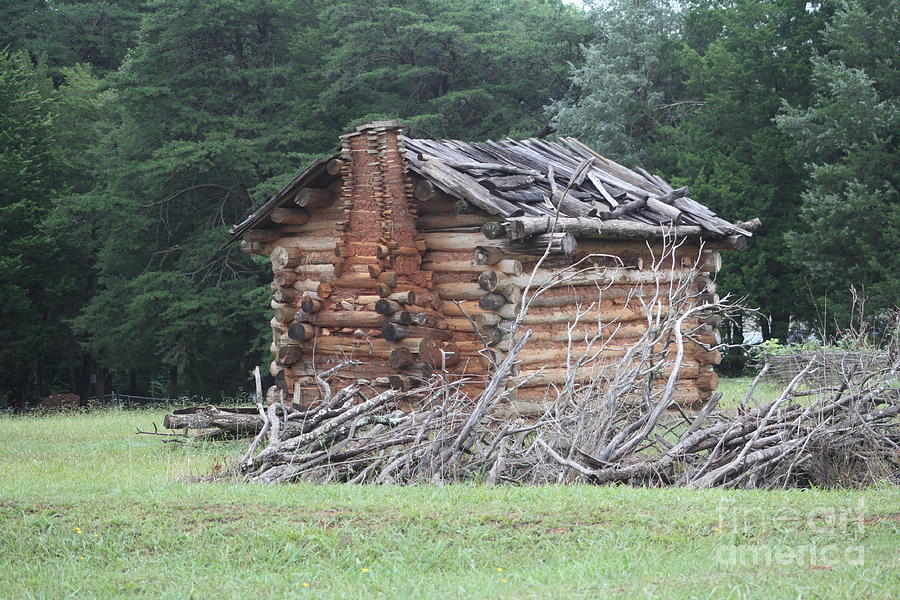 cabin at Fort Dobbs Photograph