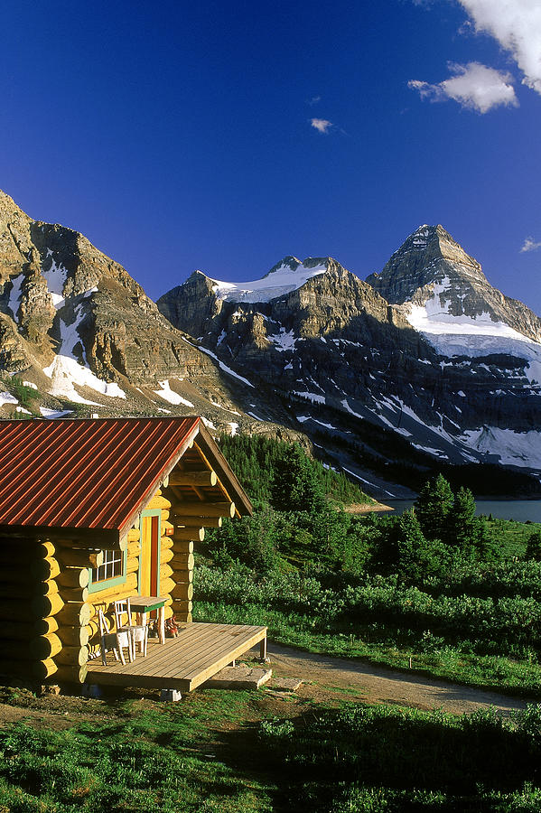 Cabin At Mt Assiniboine Lodge, Mt Photograph by David Nunuk