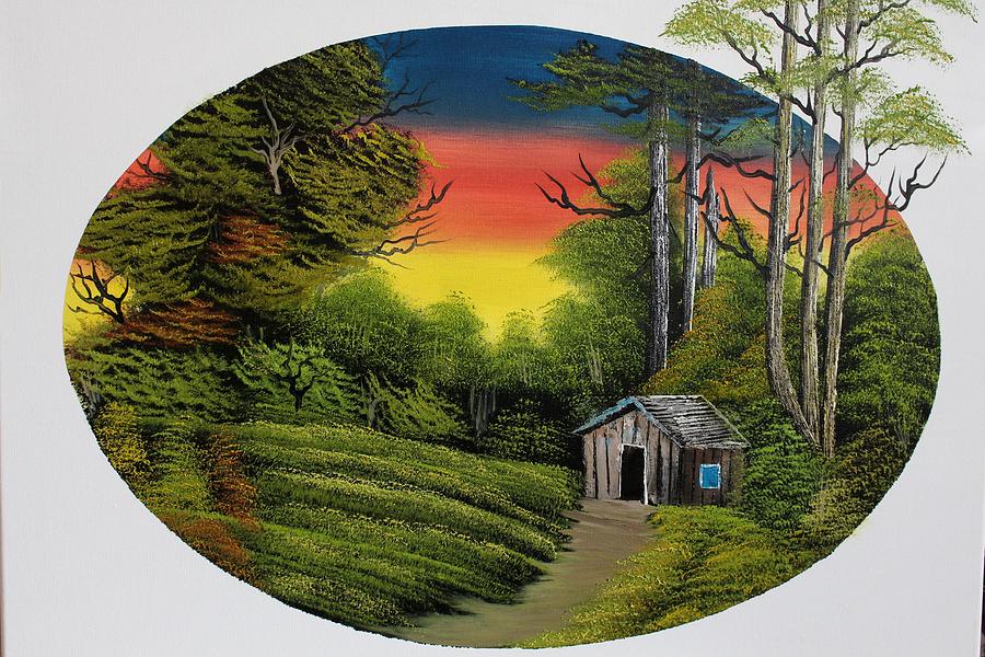 Cabin At Trail S End Painting By Ashwini Biradar