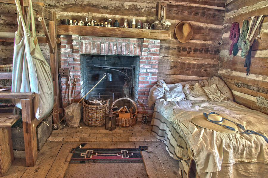 Cabin Bedroom Photograph