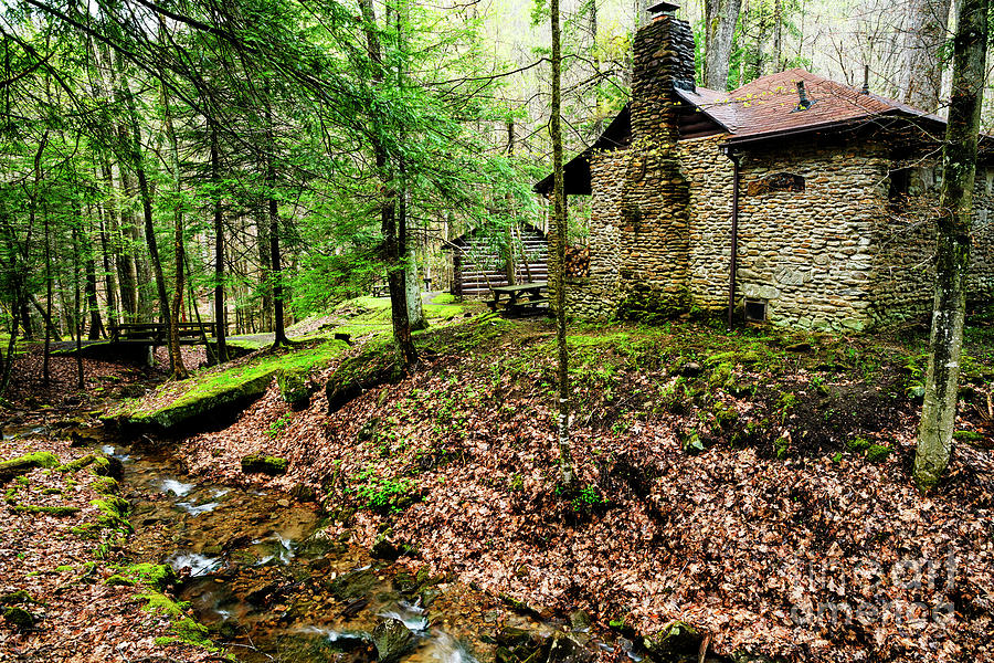 Cabin by a Creek Photograph by Thomas R Fletcher