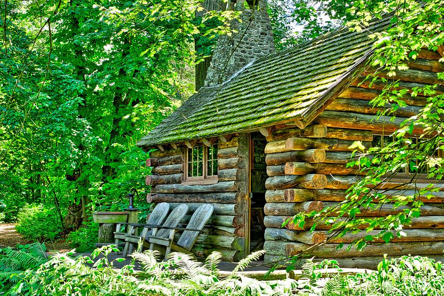 Cabin By The Creek Photograph By Ronald Watkins