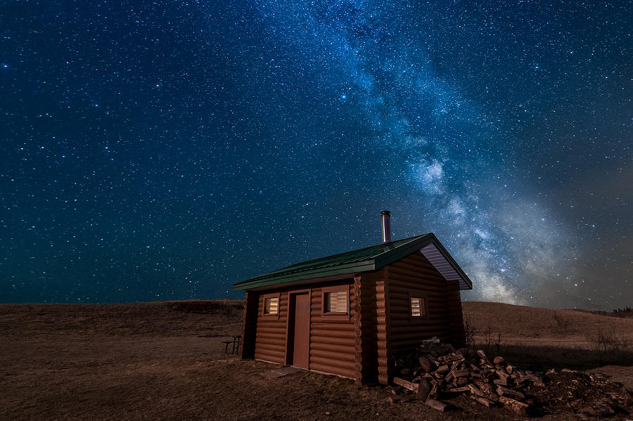 Cabin In The Night Photograph by Nebojsa Novakovic