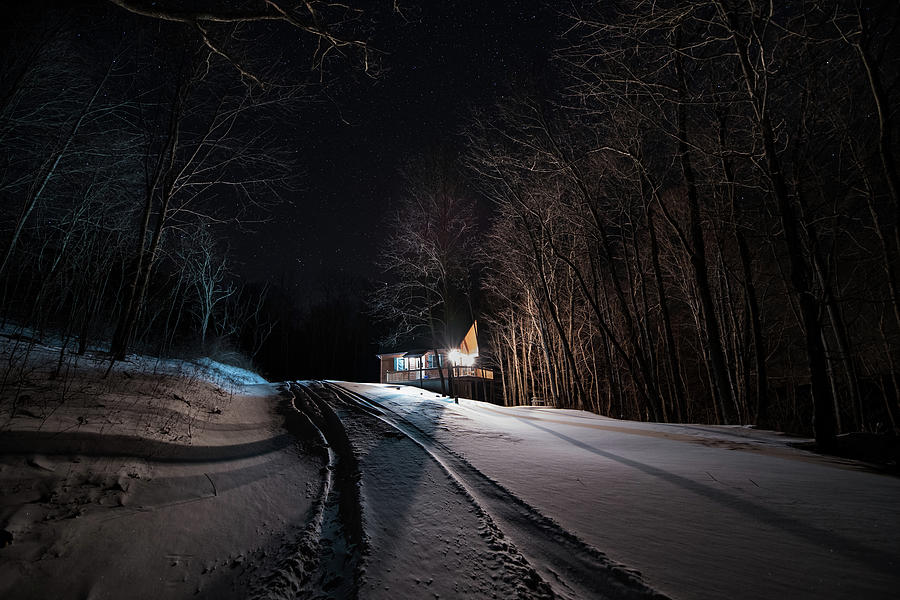 Cabin in the Winter Photograph by William Dickman