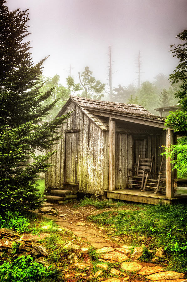Cabin Nestled in the Forest Photograph by Debra and Dave Vanderlaan