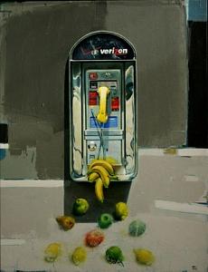 Oil Painting - Cabina Market by Manuel Quintana Martelo Oil Painting - Cabina Market by Manuel Quintana Martelo